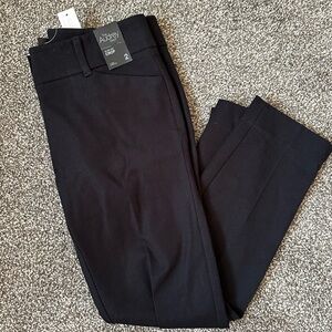 New York & Company Audrey Slim Leg Black Crop Dress Pants | Size 2